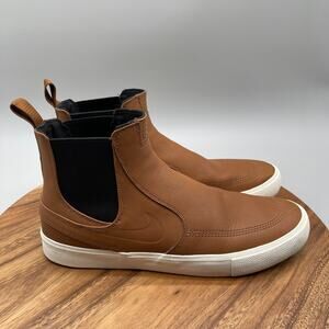 Nike SB Zoom Stefan Janoski Shoes Mens Size 13 Brown Chukka Casual Sneakers